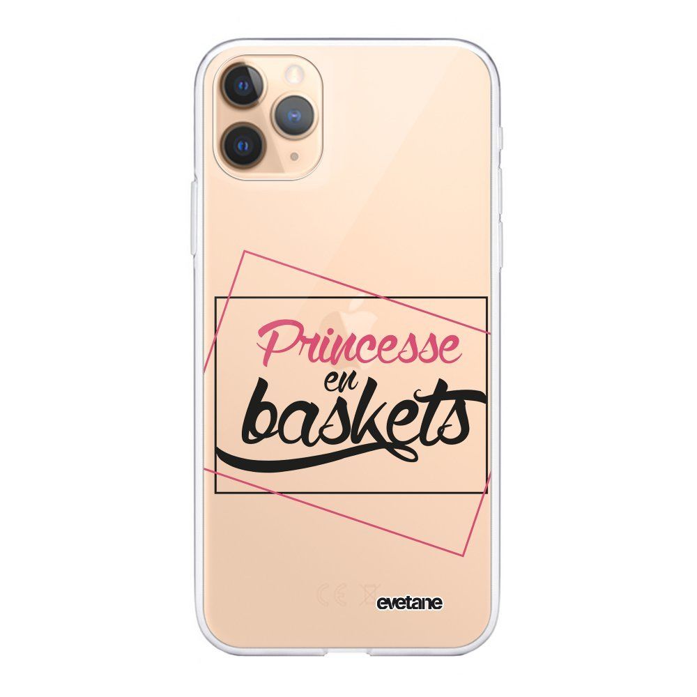 Evetane - Coque iPhone 11 Pro souple transparente Princesse En Baskets Motif Ecriture Tendance Evetane. - Coque, étui smartphone