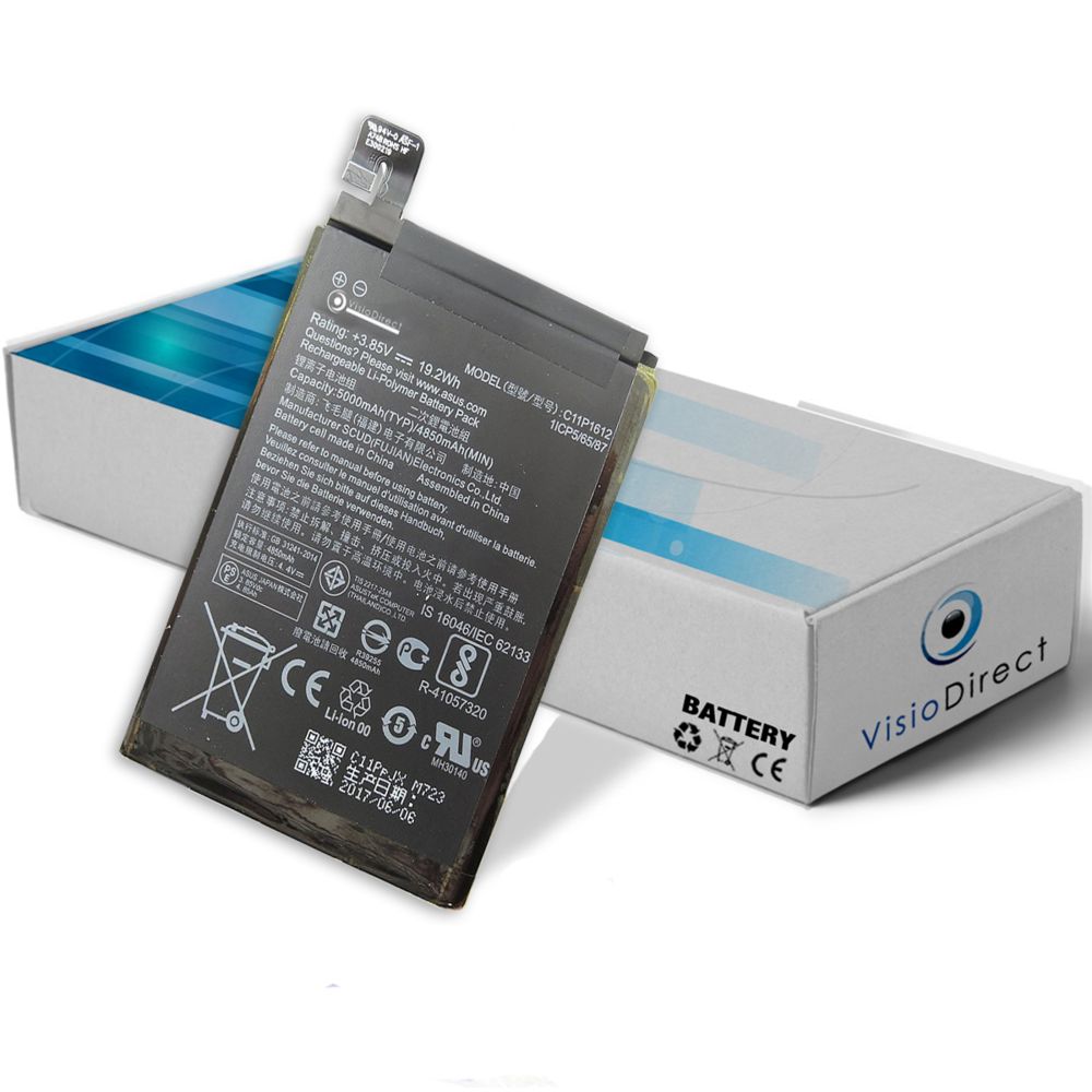 Visiodirect - Batterie pour téléphone portable Asus Zenfone 3 Zoom ZE553KL Z01HDA C11P1612 5000mAh - Autres accessoires smartphone