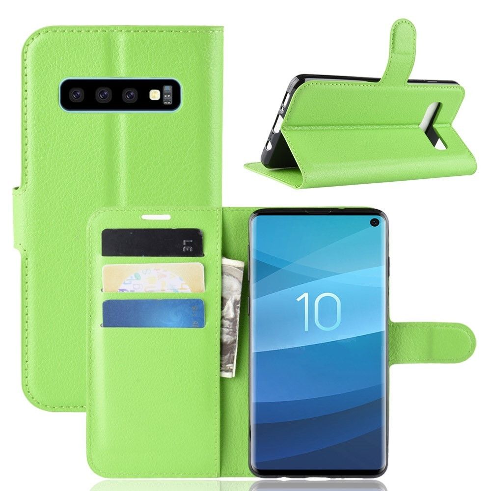 marque generique - Etui en PU vert pour Samsung Galaxy S10 - Autres accessoires smartphone