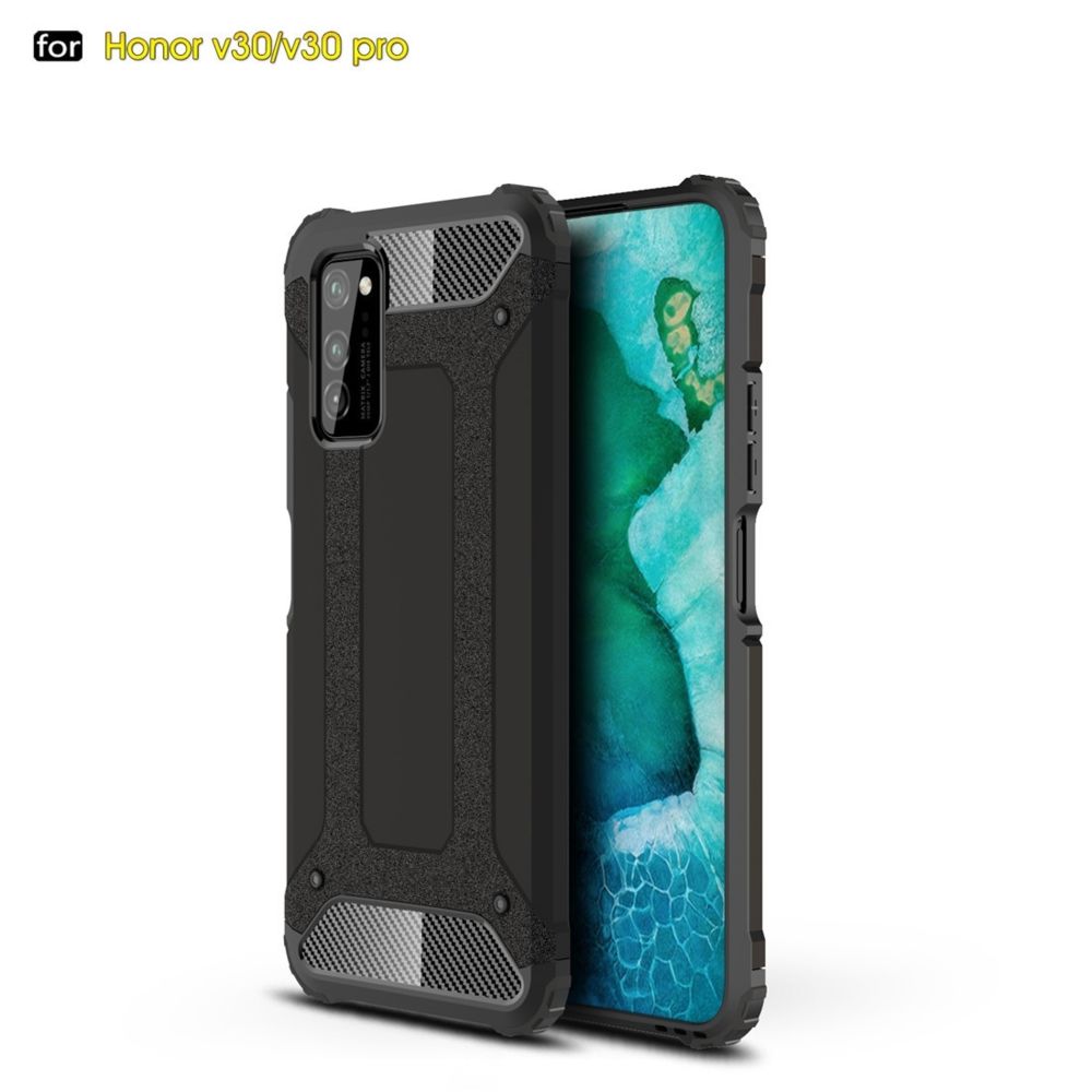 Wewoo - Coque renforcé Pour Huawei Honor V30 / V30 Pro TPU + PC Combination Case Black - Coque, étui smartphone