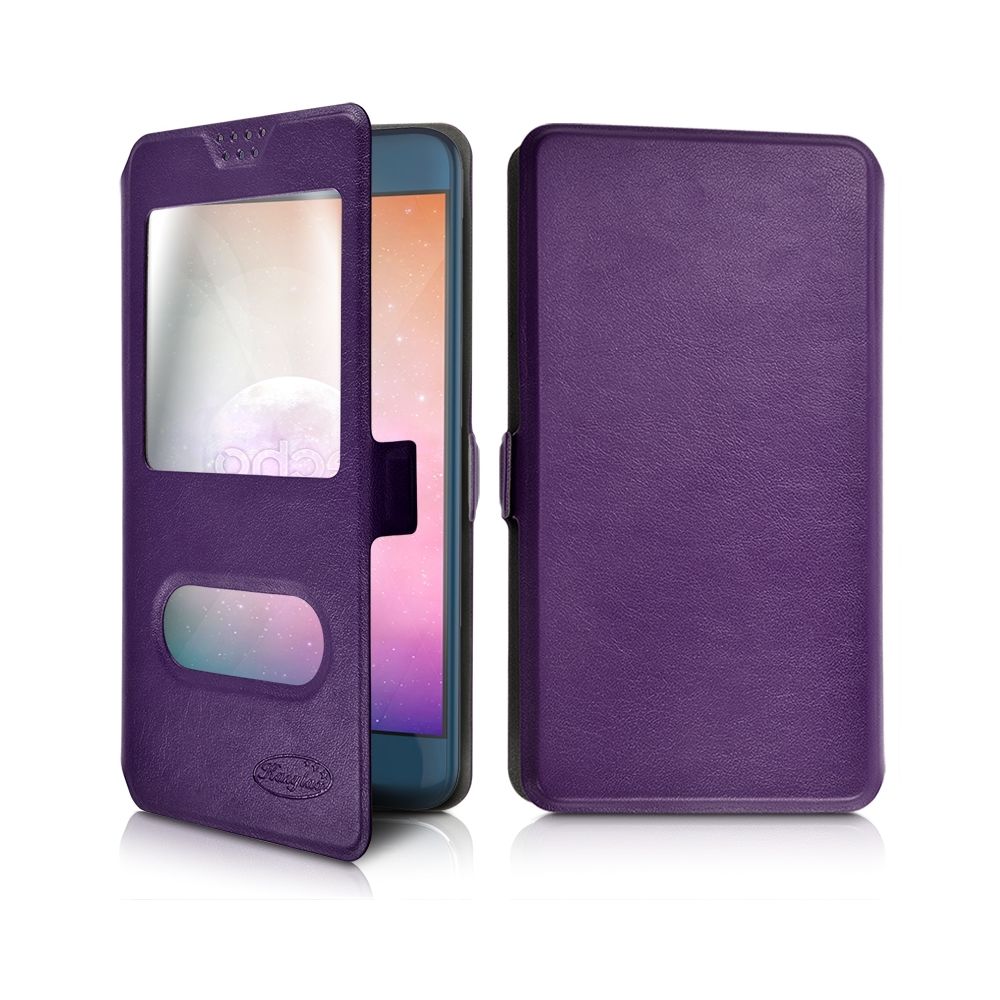 Karylax - Etui double S-View Universel S (Ref.Violet) pour Orange Rise 33 - Autres accessoires smartphone
