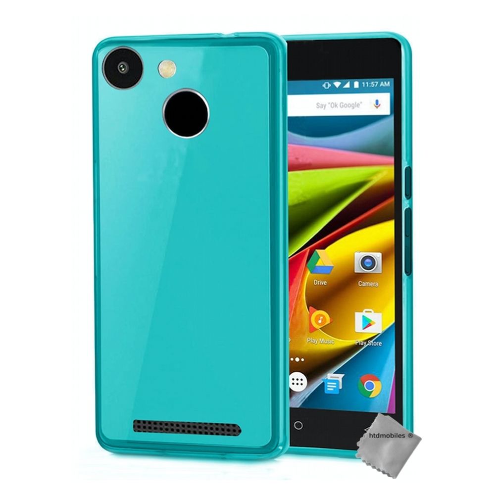 Htdmobiles - Housse etui coque pochette silicone gel fine pour Archos 55B Cobalt + film ecran - BLEU - Autres accessoires smartphone