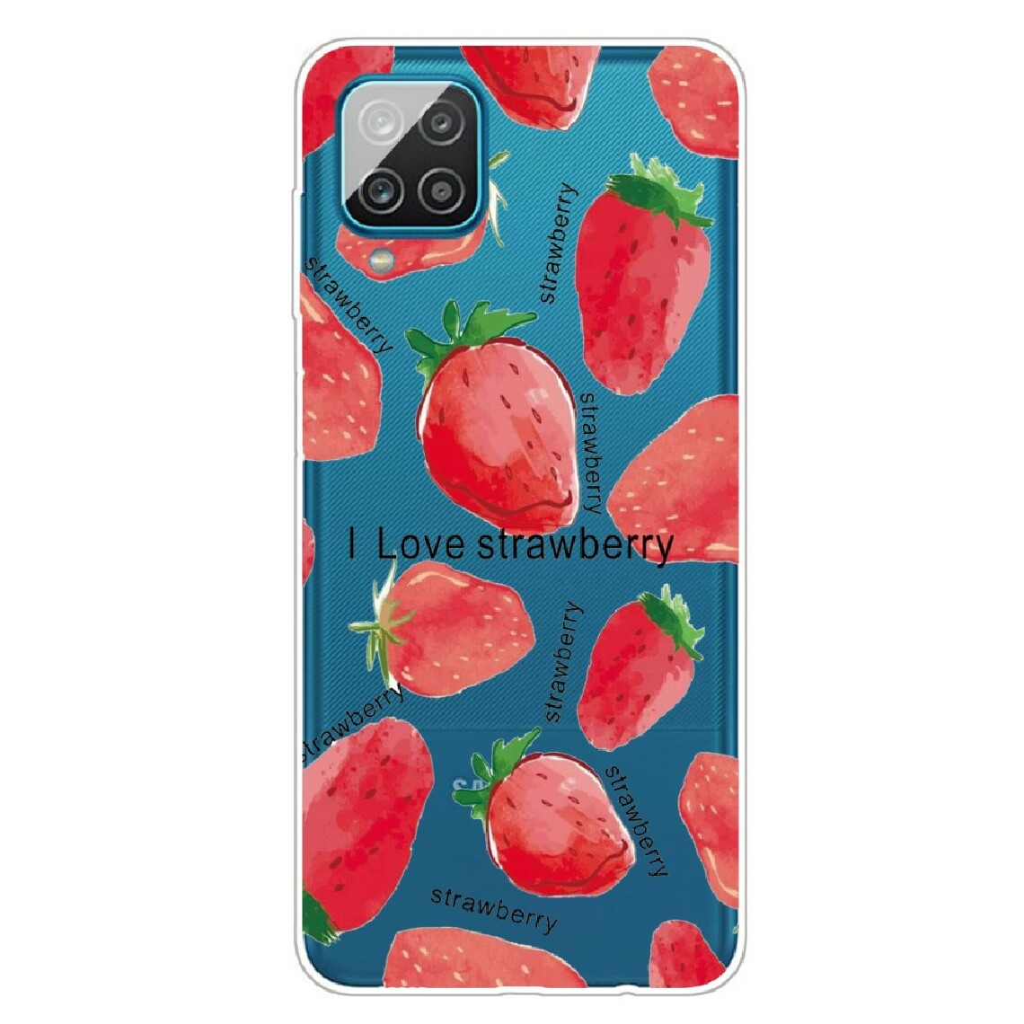 Other - Coque en TPU impression de motif flexible fraises pour votre Samsung Galaxy A12 - Coque, étui smartphone