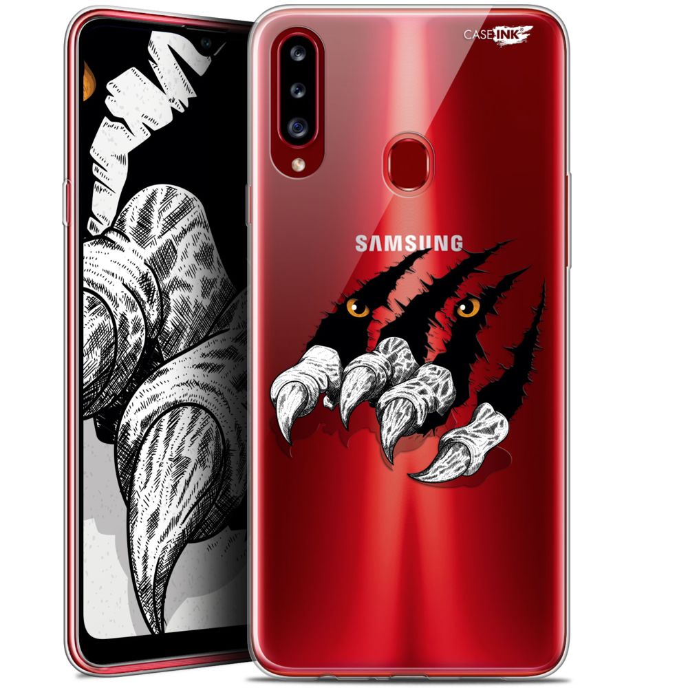 Caseink - Coque arrière Samsung Galaxy A20s (6.5 ) Gel HD [ Nouvelle Collection - Souple - Antichoc - Imprimé en France] Les Griffes - Coque, étui smartphone