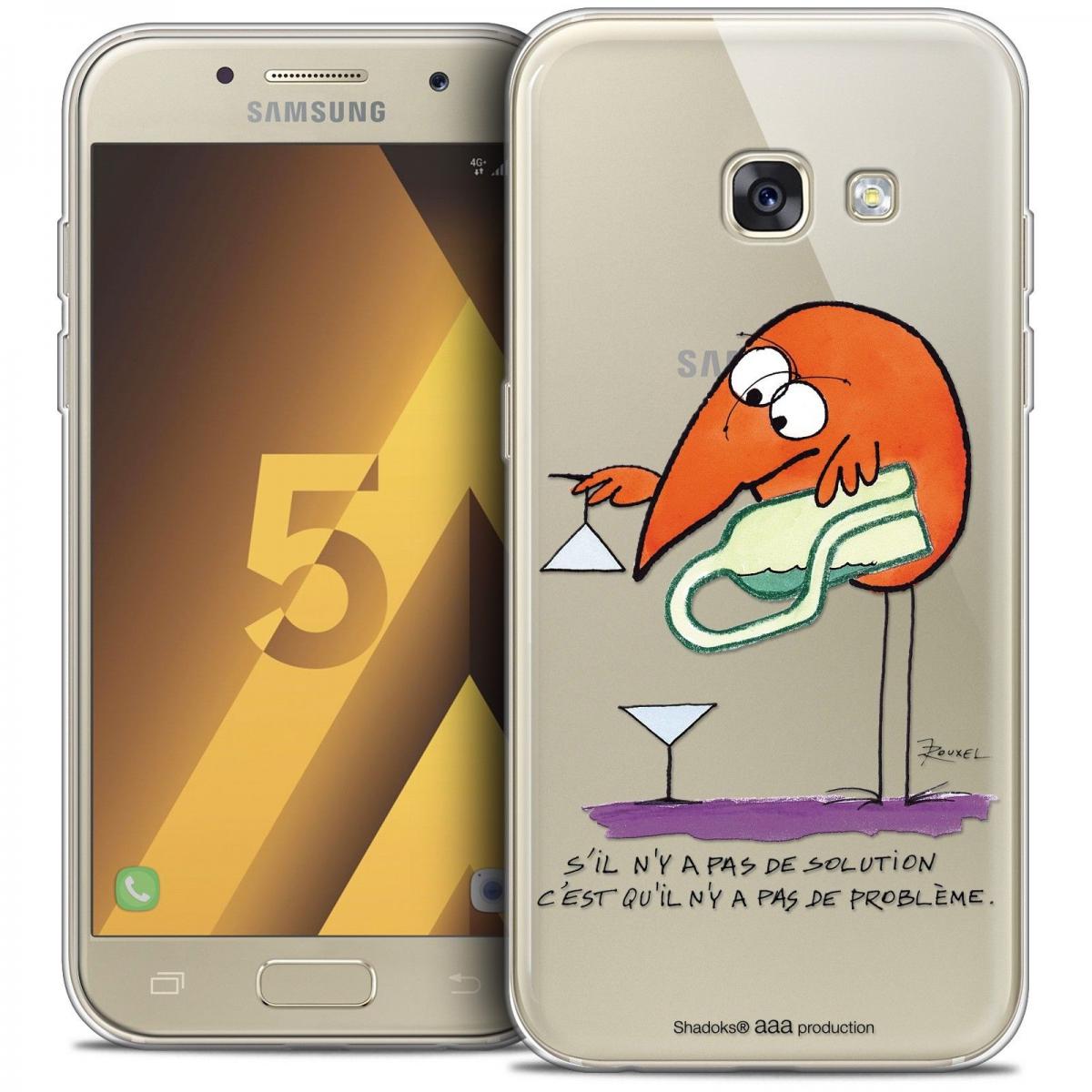 Caseink - Coque Housse Etui Samsung Galaxy A5 2017 (A520) [Crystal HD Collection Les Shadoks ? Design Pas De Problème - Rigide - Ultra Fin - Imprimé en France] - Coque, étui smartphone