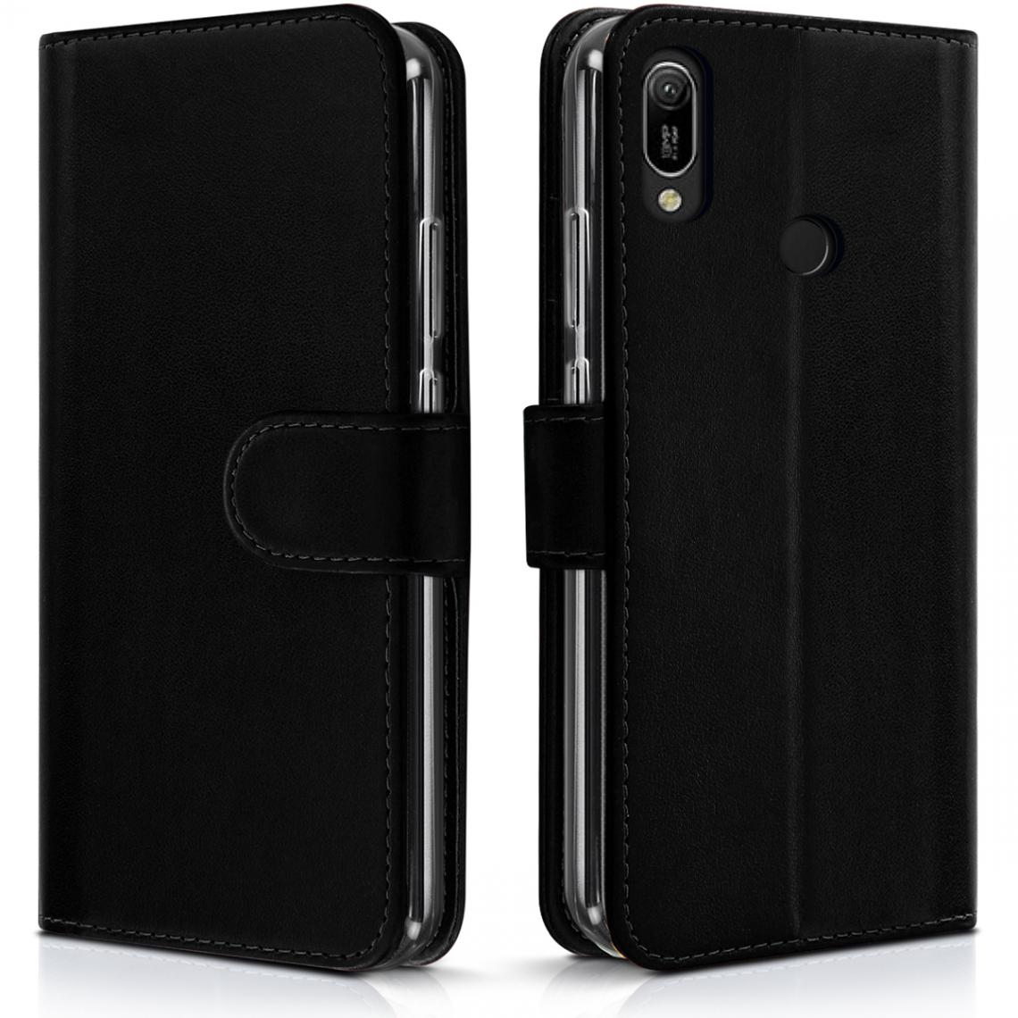 Karylax - Étui de protection style Portefeuille et mode Support, Étui Porte-Carte (Noir) pour Smartphone Huawei P Smart 2019 - Coque, étui smartphone