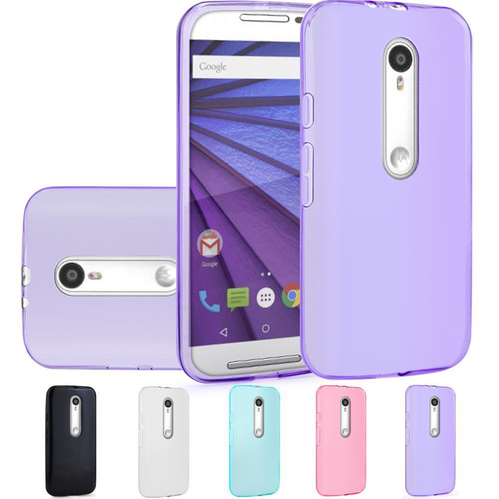 marque generique - Motorola G 4G 3eme Generation Housse Etui Housse Coque de protection Silicone TPU Gel Violet - Autres accessoires smartphone