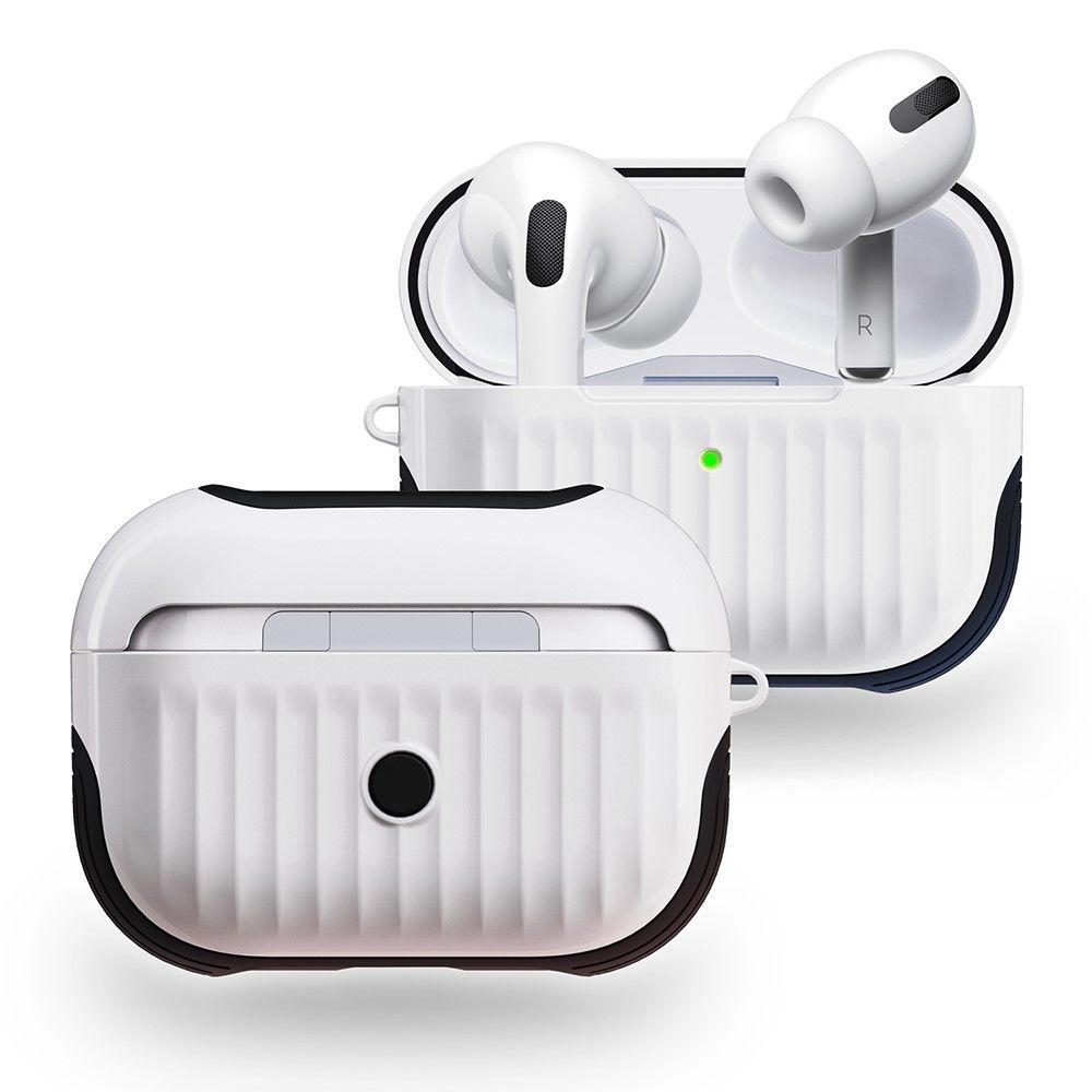 marque generique - Coque en TPU combo brillant style valise blanc pour votre Apple AirPods Pro - Coque, étui smartphone