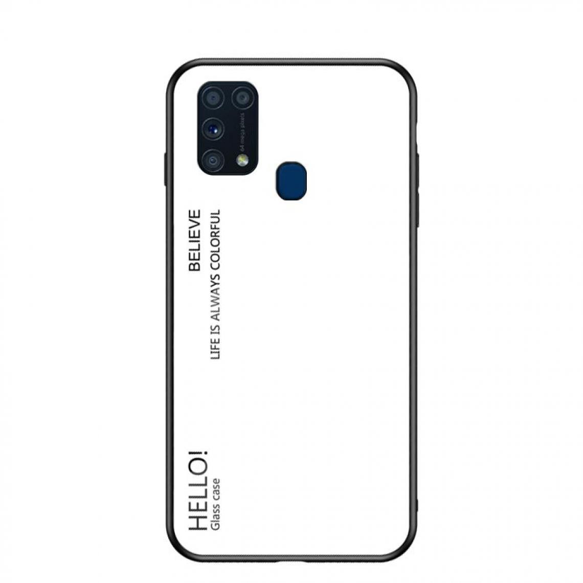 OtterBox - Housse Etui Coque de protection pour Samsung Galaxy M31 Arriere Rigide dégradé [Blanc] - Coque, étui smartphone