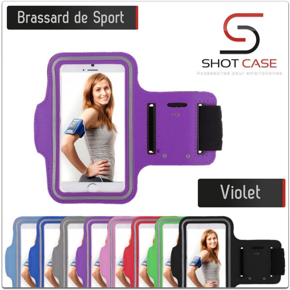 Shot - Brassard Sport SONY Xperia XA pour Courir Respirant Housse Etui coque T4 (VIOLET) - Coque, étui smartphone