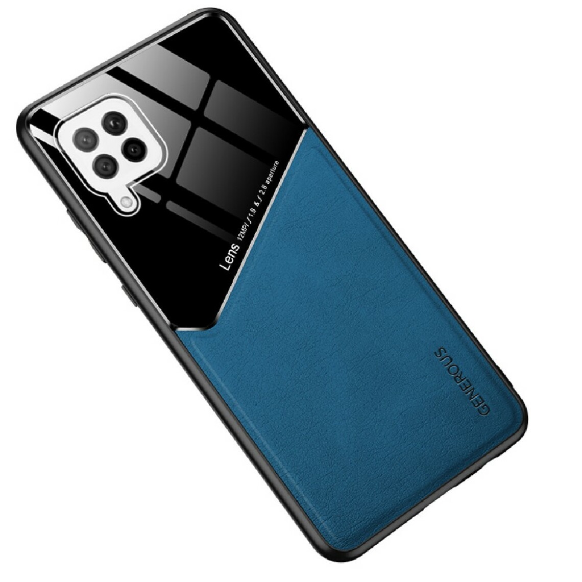 Other - Coque en TPU verre combiné enduit de feuille magnétique intégré bleu pour votre Samsung Galaxy A42 5G - Coque, étui smartphone