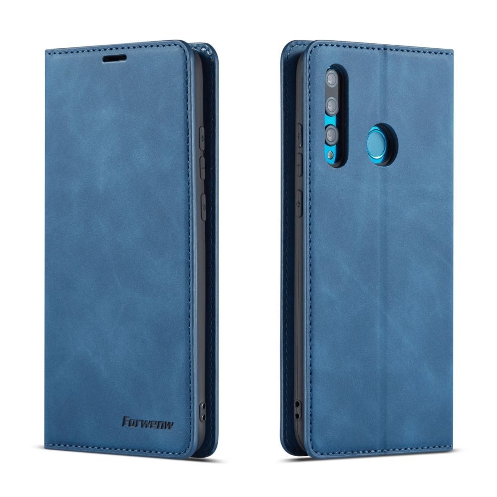 Wewoo - Housse Coque Pour Huawei P Smart + 2019 Forwenw Dream Series Oil Edge Fort Magnetism Horizontal Flip Leather Case avec Holder & Card Slots & Wallet & Photo Frame Blue - Coque, étui smartphone