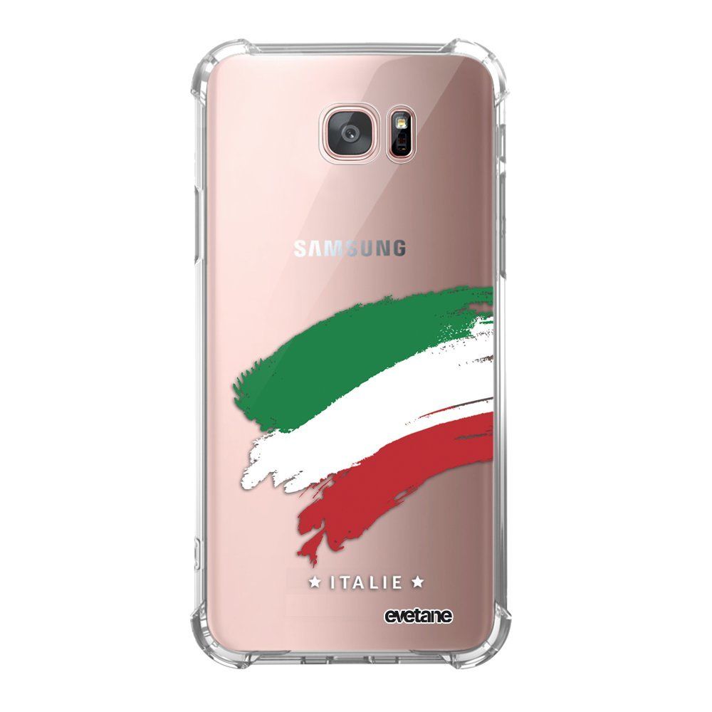 Evetane - Coque Samsung Galaxy S7 Edge anti-choc souple avec angles renforcés transparente Italie Evetane - Coque, étui smartphone