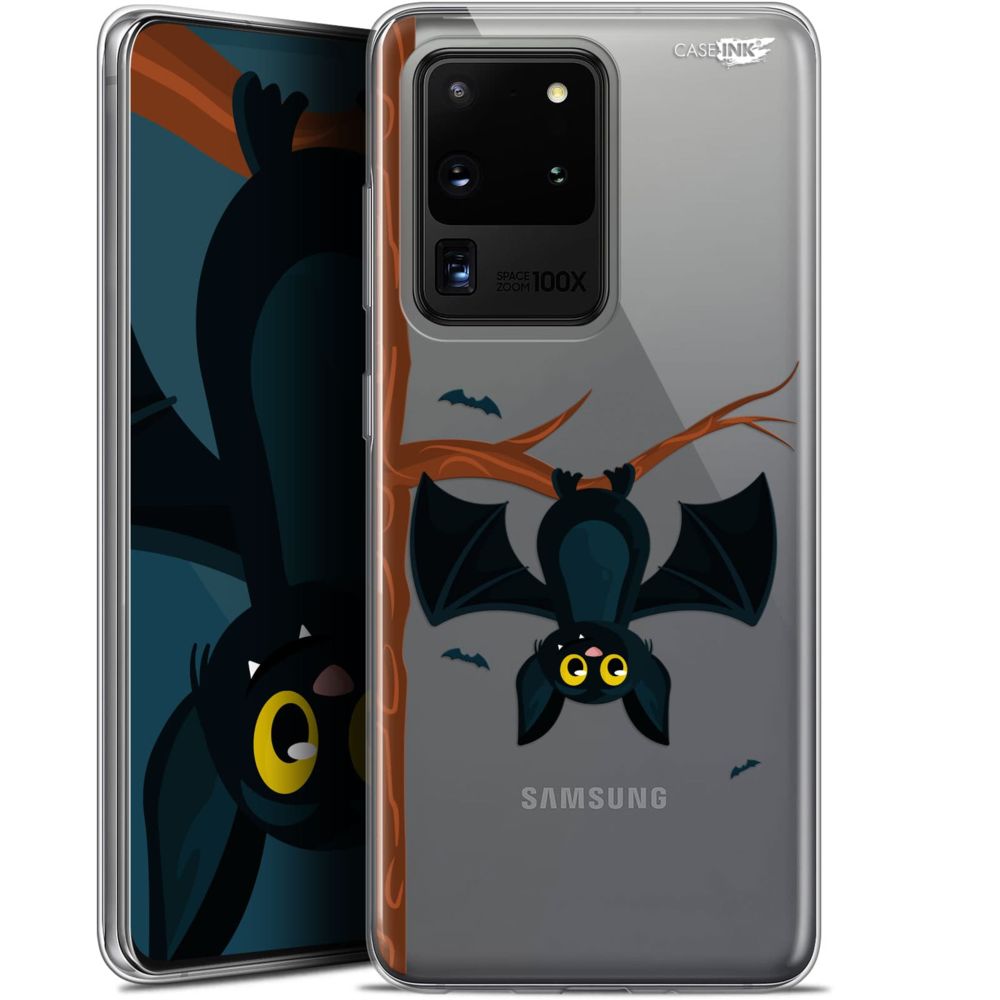 Caseink - Coque arrière Samsung Galaxy S20 Ultra (6.9 ) Gel HD [ Nouvelle Collection - Souple - Antichoc - Imprimé en France] Petite Chauve Souris - Coque, étui smartphone