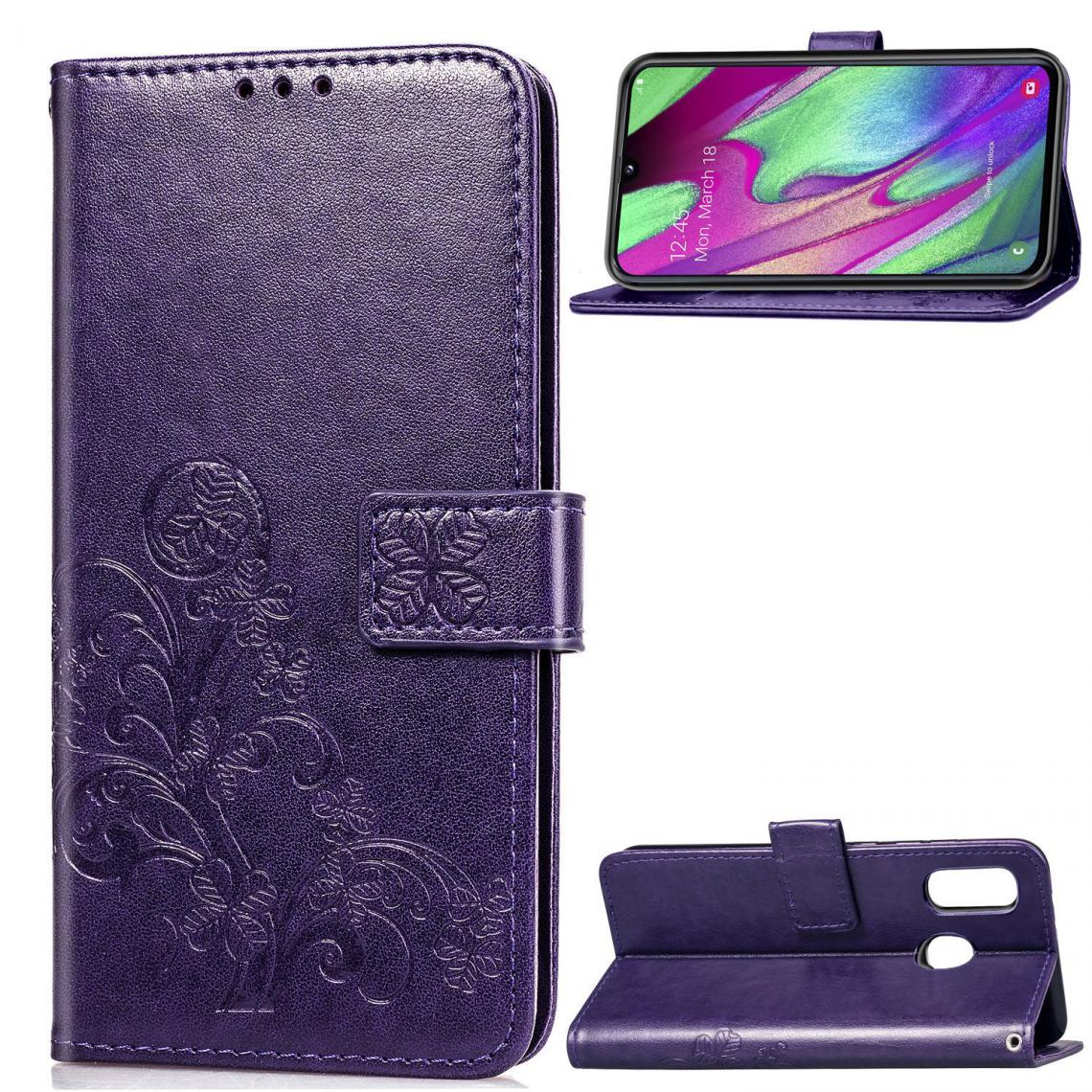 OtterBox - Samsung Galaxy A40 Housse Etui Coque de protection type portefeuille (lys) [Violet] - Coque, étui smartphone
