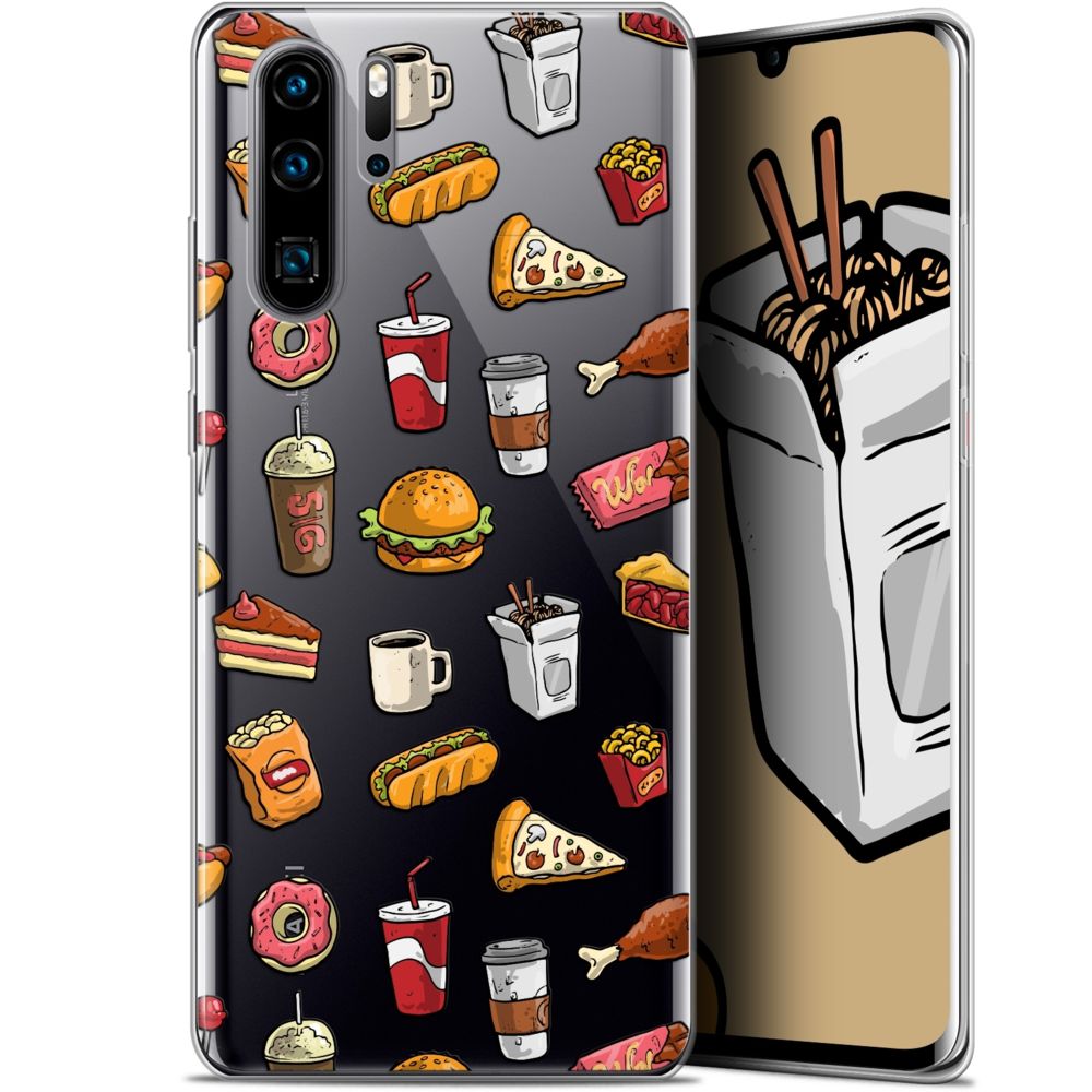 Caseink - Coque Pour Huawei P30 Pro (6.47 ) [Gel HD Collection Foodie Design Fast Food - Souple - Ultra Fin - Imprimé en France] - Coque, étui smartphone