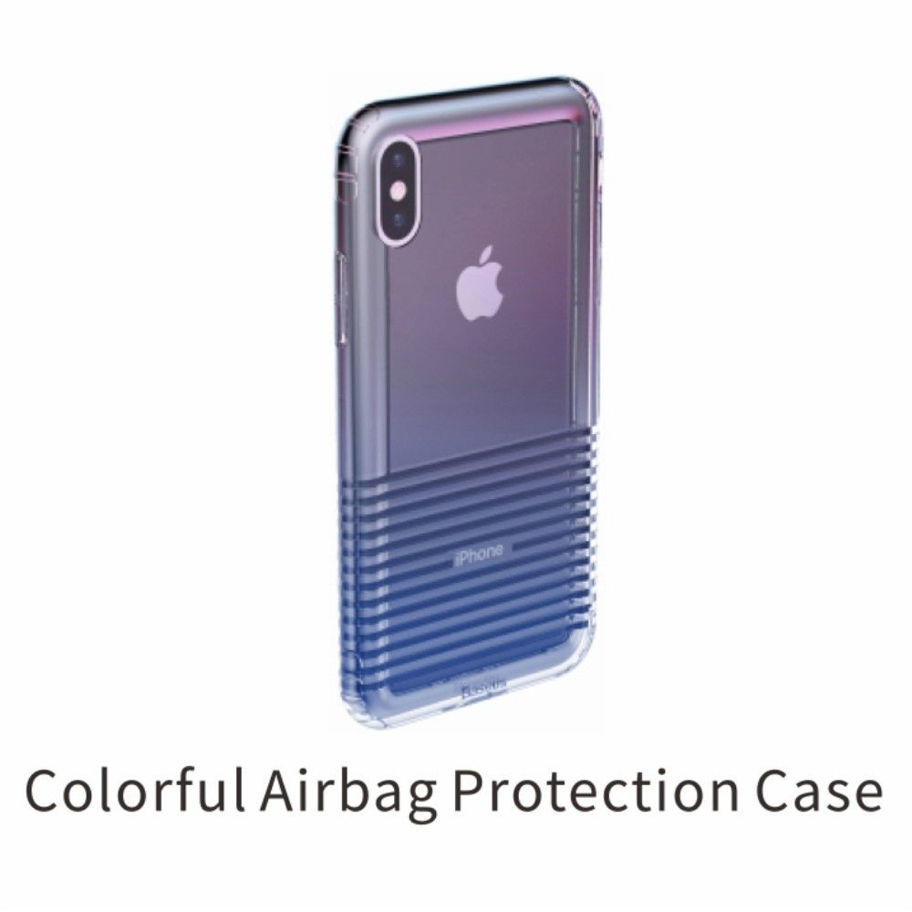 marque generique - Coque en TPU airbag coloré bleu pour votre Apple iPhone Xs - Autres accessoires smartphone