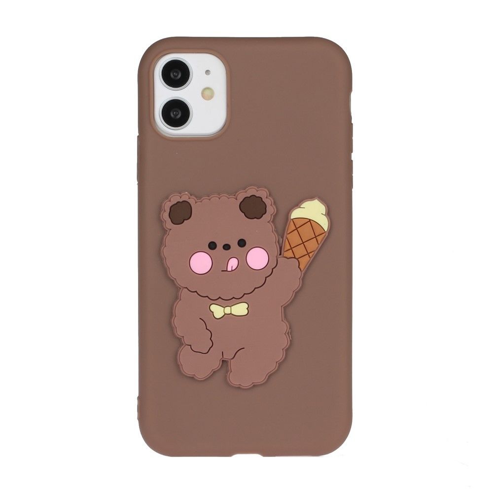 Generic - Coque en TPU décor de logo animal ours pour votre Apple iPhone 11 6.1 pouces - Coque, étui smartphone