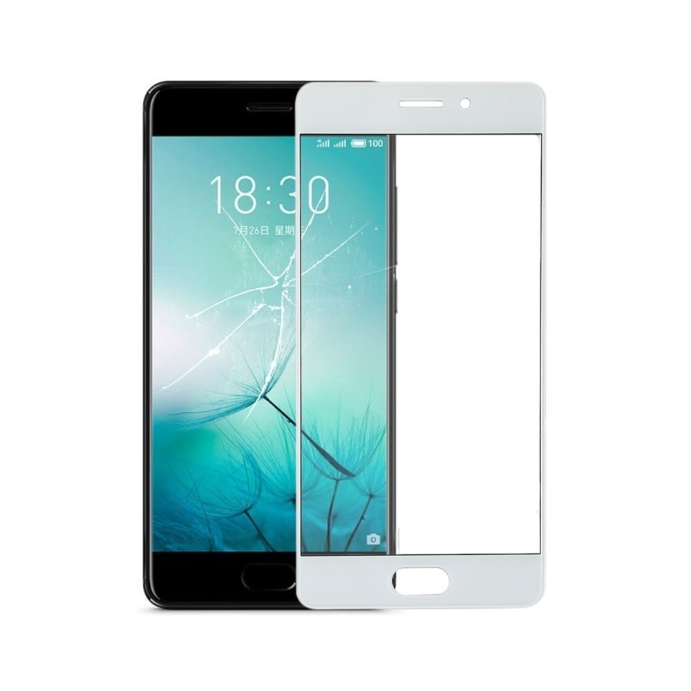 Wewoo - Pièce Détachée Vitre Écran avant avec pour Meizu PRO 7 (Blanc) - Autres accessoires smartphone