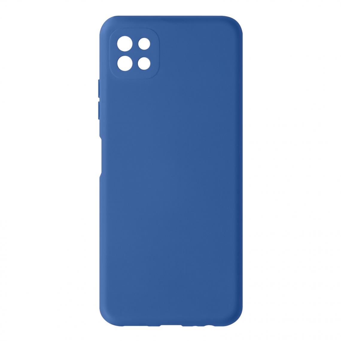 Avizar - Coque Samsung Galaxy A22 5G Silicone Semi rigide Finition Soft Touch Fine Bleu - Coque, étui smartphone