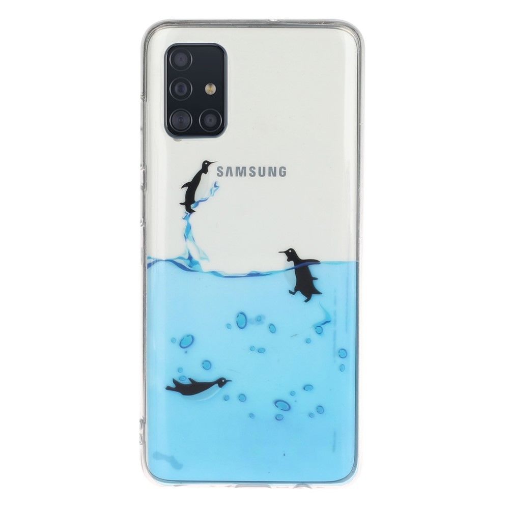Generic - Coque en TPU impression de motif conception imd souple pingouins pour votre Samsung Galaxy A71 - Coque, étui smartphone
