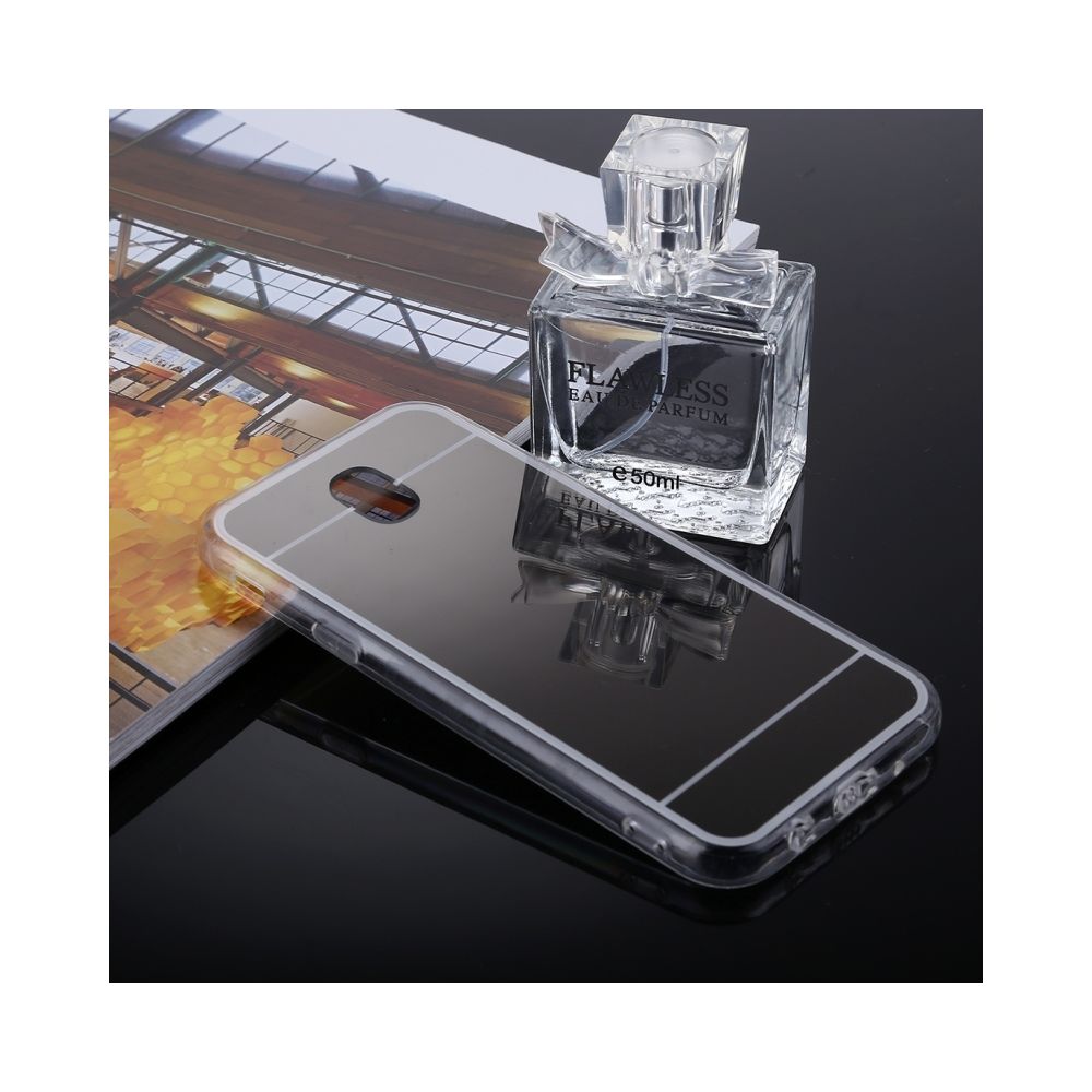 Wewoo - Coque renforcée noir pour Samsung Galaxy J5 2017 Version EU Acrylique + TPU Galvanoplastie Miroir De Protection Cas de Couverture Arrière - Coque, étui smartphone