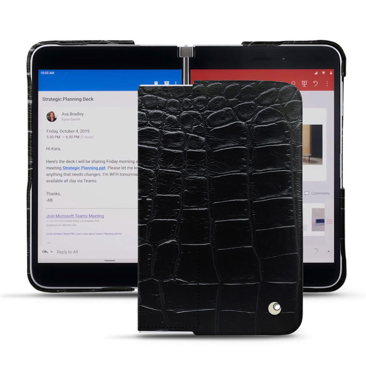 Noreve - Coque cuir Microsoft Surface Duo - Coque, étui smartphone