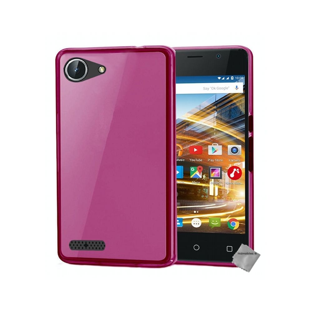 Htdmobiles - Housse etui coque pochette silicone gel fine pour Archos 40 Neon + film ecran - ROSE - Autres accessoires smartphone