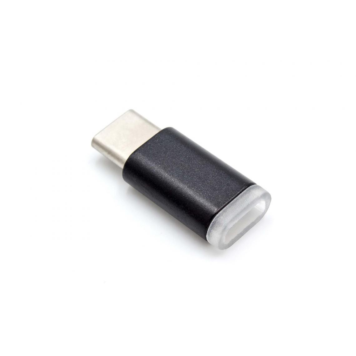 Vhbw - vhbw Adaptateur USB-C vers micro-USB compatible avec Apple Macbook 2015, Pro 2016, noir - Chargeur secteur téléphone
