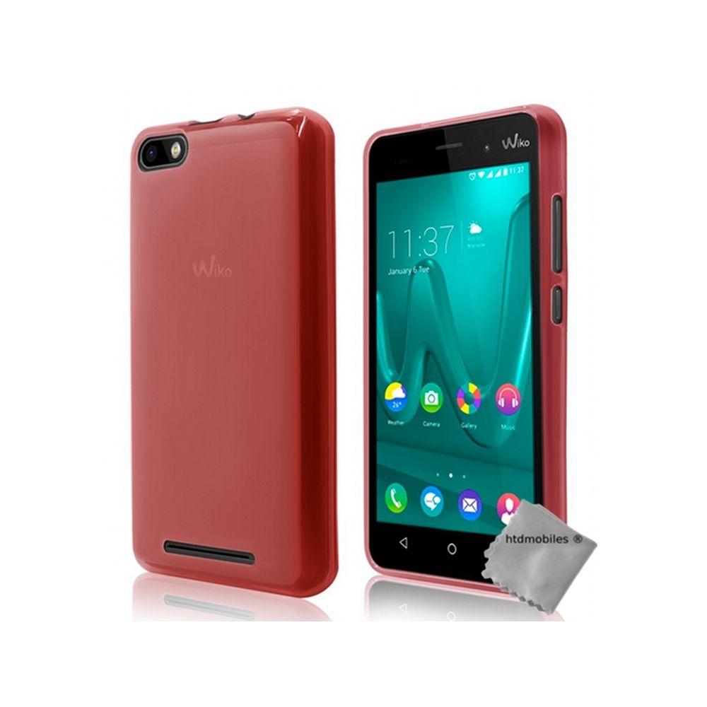Htdmobiles - Housse etui coque pochette silicone gel fine pour Wiko Lenny 3 + film ecran - ROSE - Autres accessoires smartphone