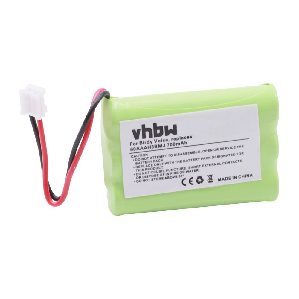 Vhbw - vhbw 1x NiMH batterie 700mAh (3.6V) pour télephone fixe sans fil RCA 25413, 25414, 25415, 25831GE3, 25832GE3, 25833, 25932, 26977 comme 60AAAH3BMJ - Batterie téléphone