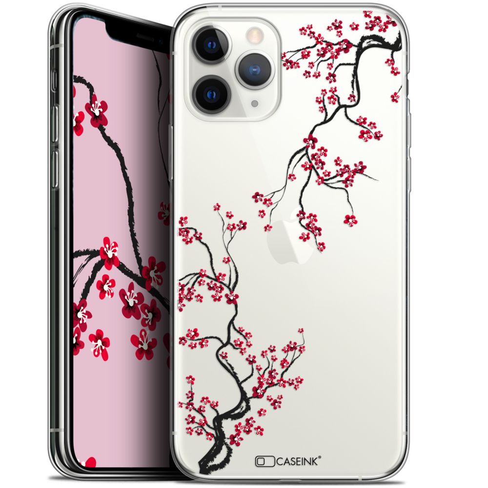 Caseink - Coque Pour Apple iPhone 11 Pro (5.8 ) [Gel HD Collection Summer Design Sakura - Souple - Ultra Fin - Imprimé en France] - Coque, étui smartphone