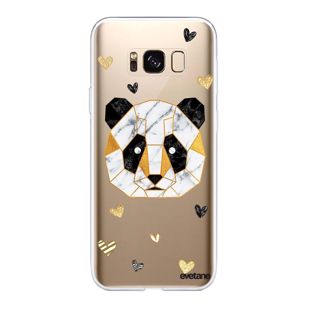 Evetane - Coque Samsung Galaxy S8 Plus souple transparente Panda Géométrique Motif Ecriture Tendance Evetane - Coque, étui smartphone