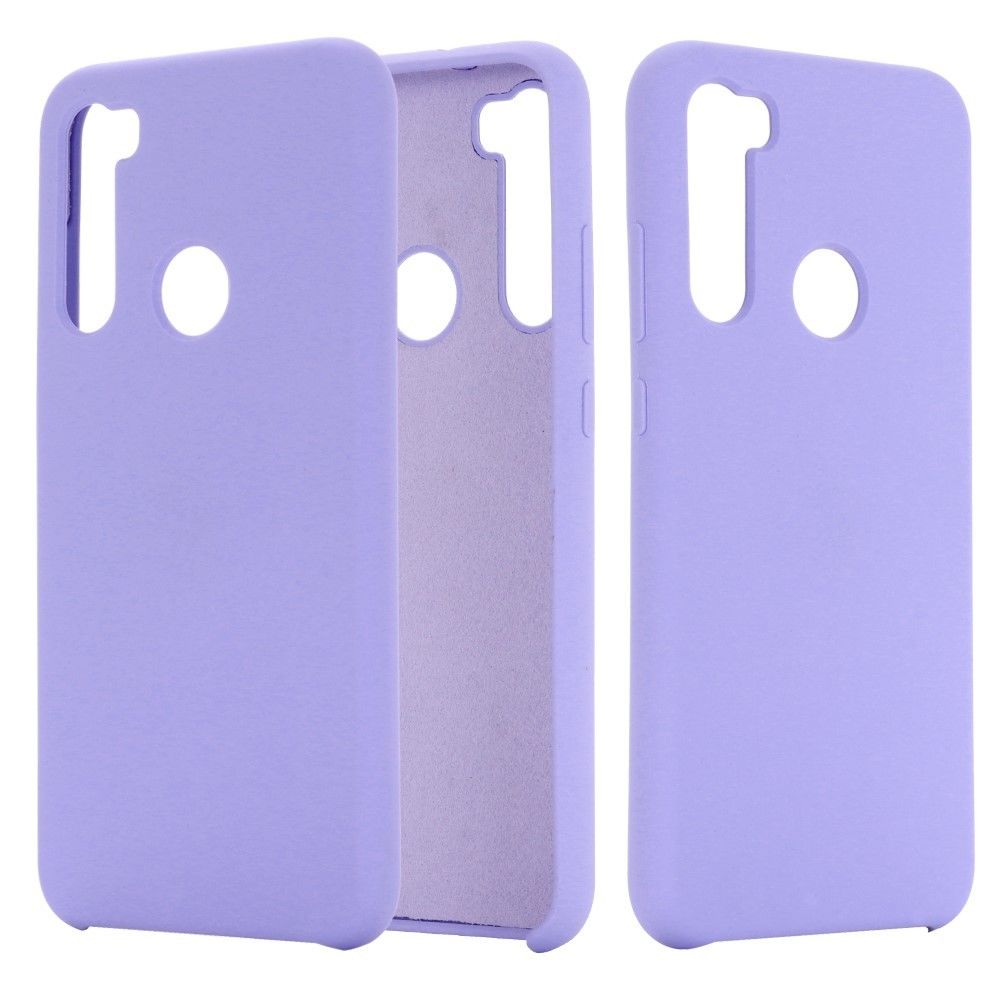 marque generique - Coque en silicone liquide violet pour votre Xiaomi Redmi Note 8 - Coque, étui smartphone