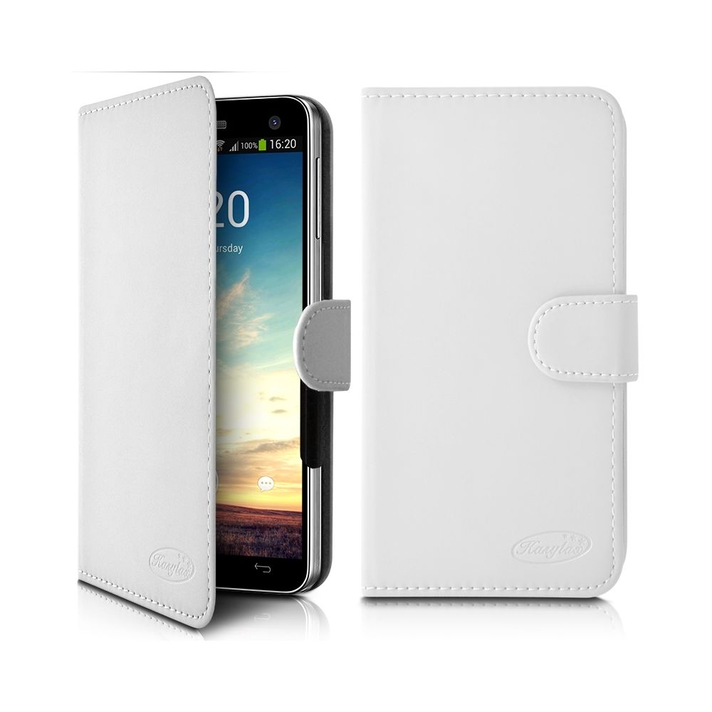Karylax - Housse Etui Portefeuille Universel S Couleur Blanc pour HTC Desire 510 - Autres accessoires smartphone