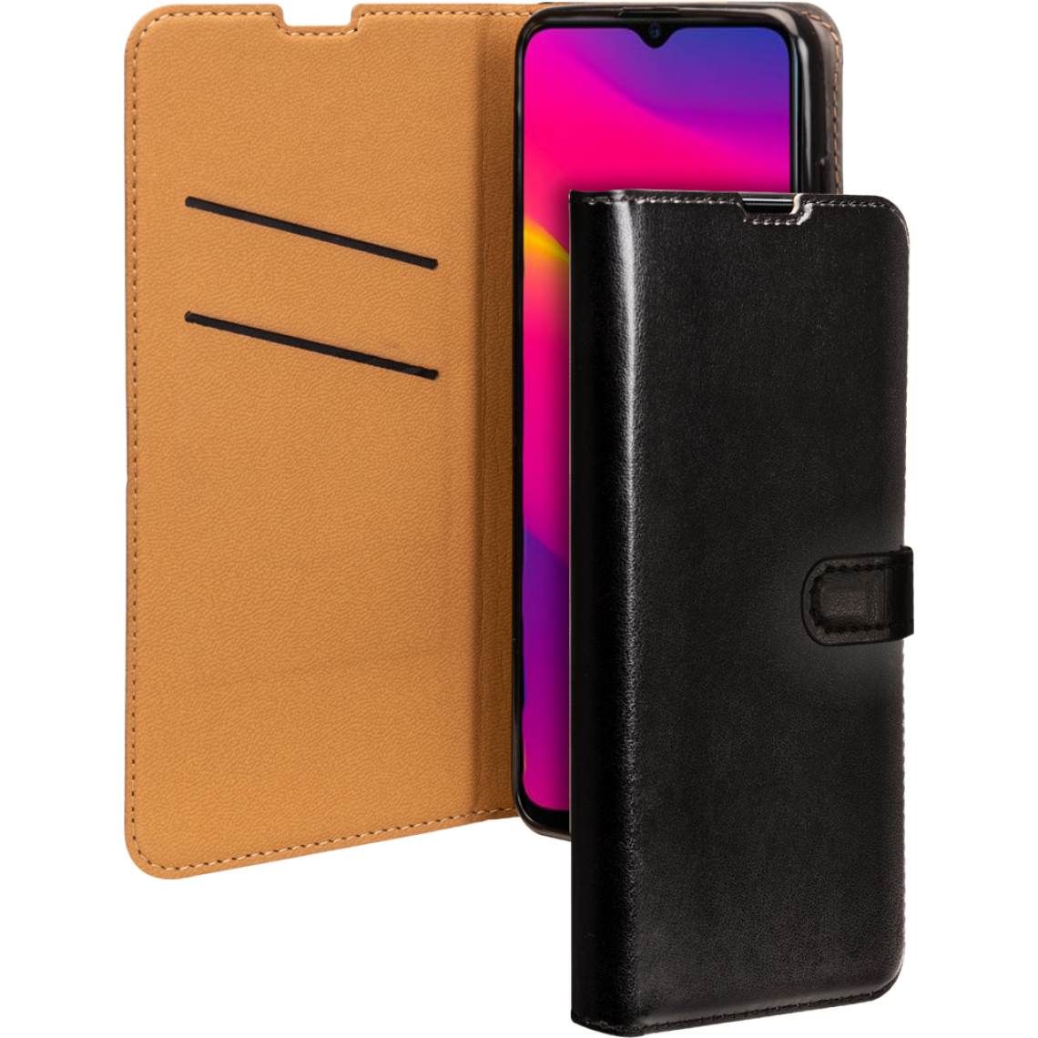 Bigben Connected - Folio Wallet avec languette Noir pour Oppo A15 Bigben - Coque, étui smartphone