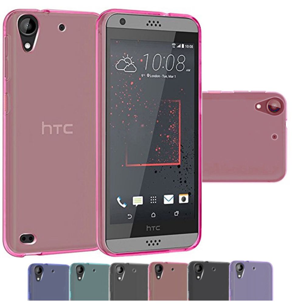 marque generique - HTC Desire 530 - 630 Housse Etui Housse Coque de protection Silicone TPU Gel Jelly - Rose - Autres accessoires smartphone