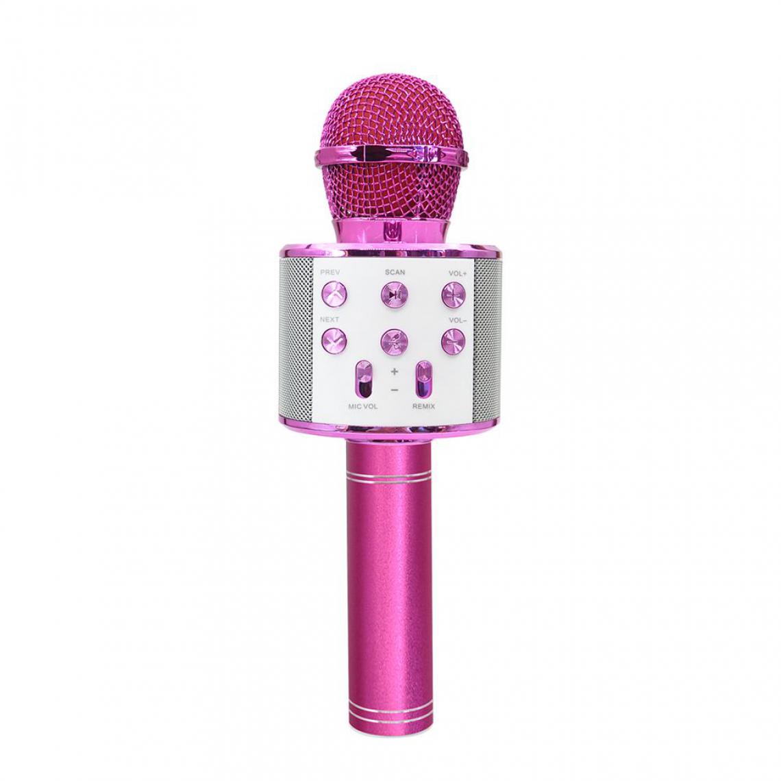 Ozzzo - Microphone Karaoke bluetooth haut parleur ozzzo violet pour Huawei Honor 30 Youth - Autres accessoires smartphone