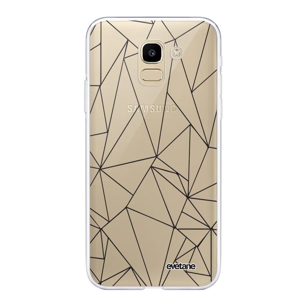 Evetane - Coque Samsung Galaxy J6 2018 360 intégrale transparente Outline Noires Ecriture Tendance Design Evetane. - Coque, étui smartphone