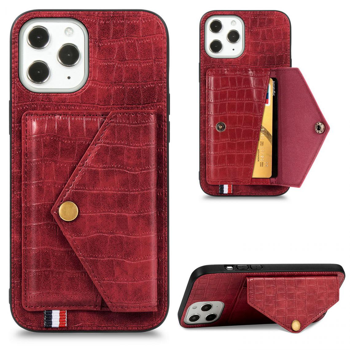 OtterBox - Housse Etui Coque de protection pour iPhone 11 Pro Rouge avec Porte Carte (imit Croco) [Rouge] - Coque, étui smartphone