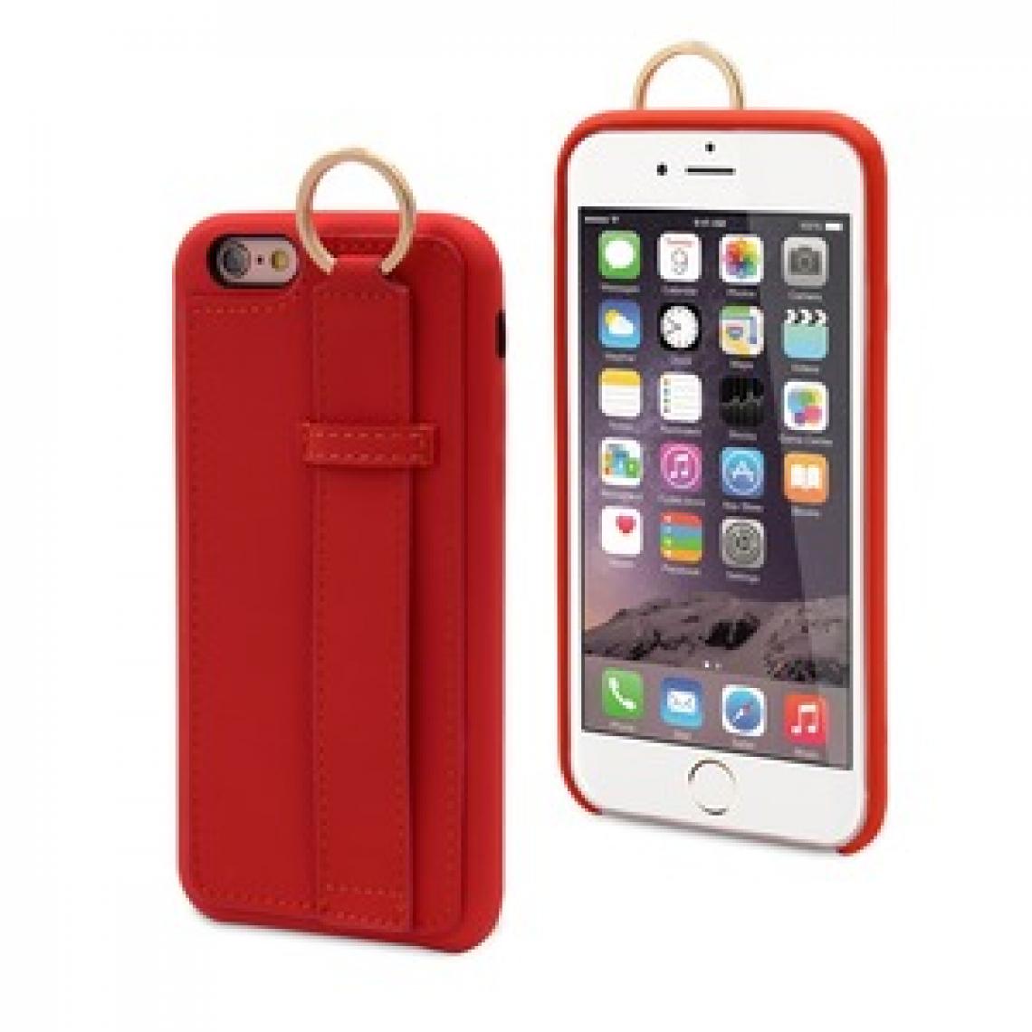 Muvit - Coque Ring Rouge: Apple Iphone 6/6S/7/8 - Coque, étui smartphone