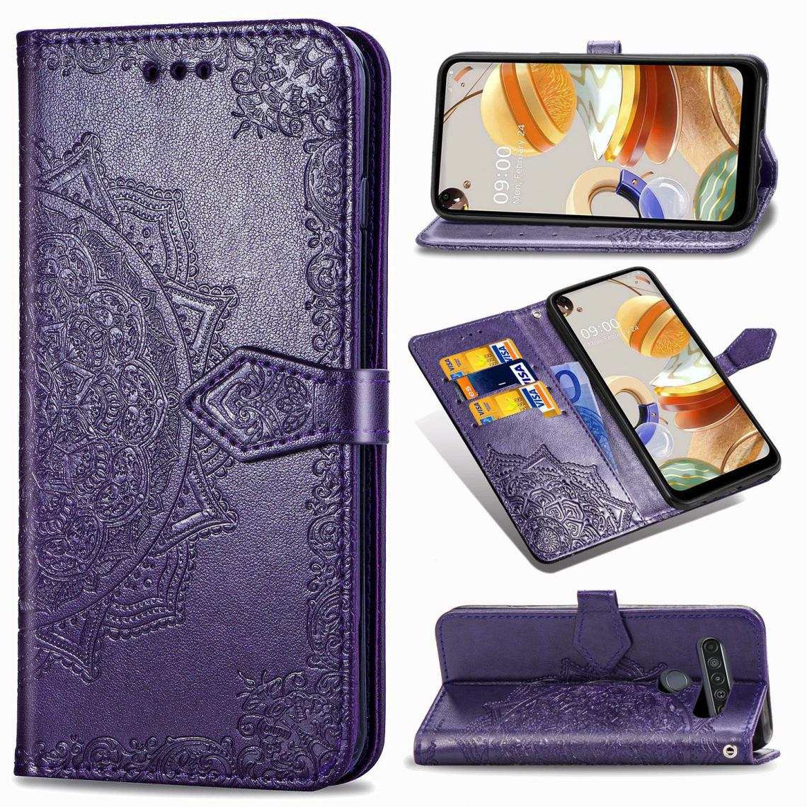 OtterBox - LG K61 Housse Etui Coque de protection type portefeuille [Violet] - Coque, étui smartphone