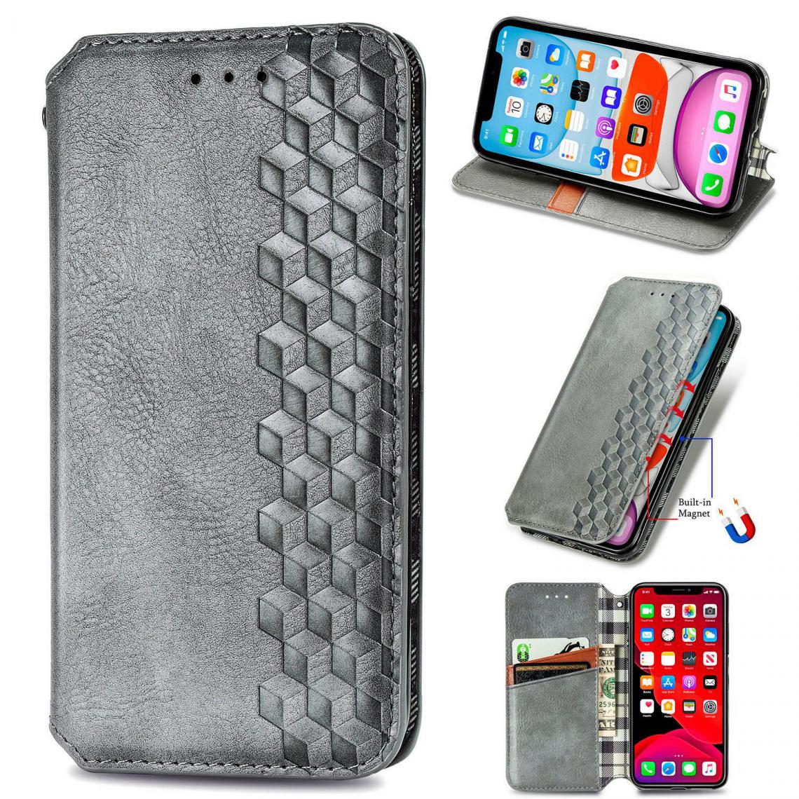 OtterBox - iPhone X/XS Housse Etui Coque de protection type portefeuille (tressée) [Gris] - Coque, étui smartphone