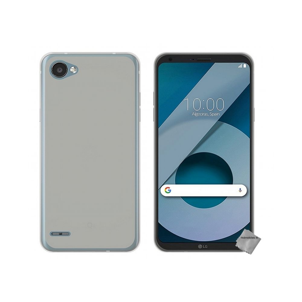 Htdmobiles - Housse etui coque pochette silicone gel fine pour LG Q6 + film ecran - BLANC TRANSPARENT - Autres accessoires smartphone