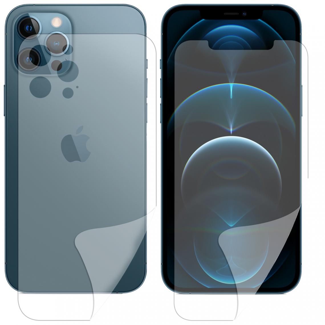 Visiodirect - Film ecran avant et arrière de protection en hydrogel souple pour iPhone 12 6.1" - VISIODIRECT - - Protection écran smartphone
