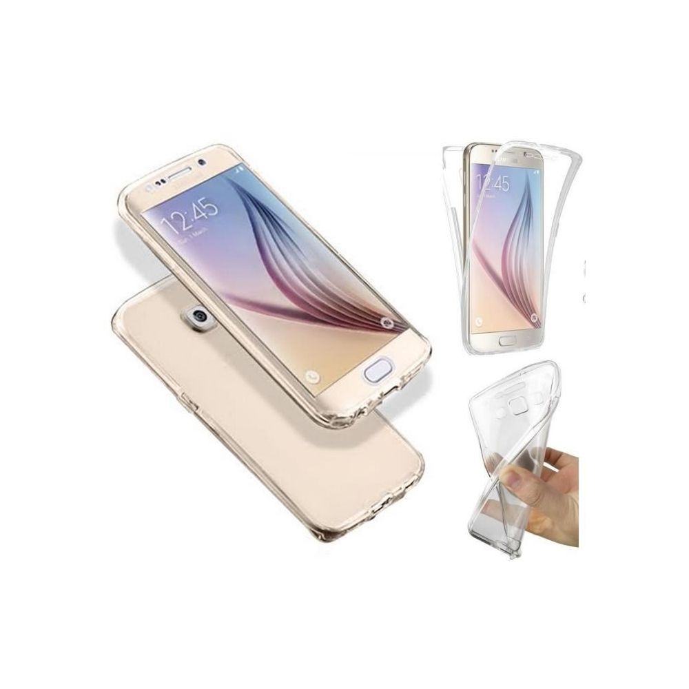 Shot - Coque Silicone Integrale SAMSUNG Galaxy S6 Edge Transparente Protection Gel Souple - Coque, étui smartphone