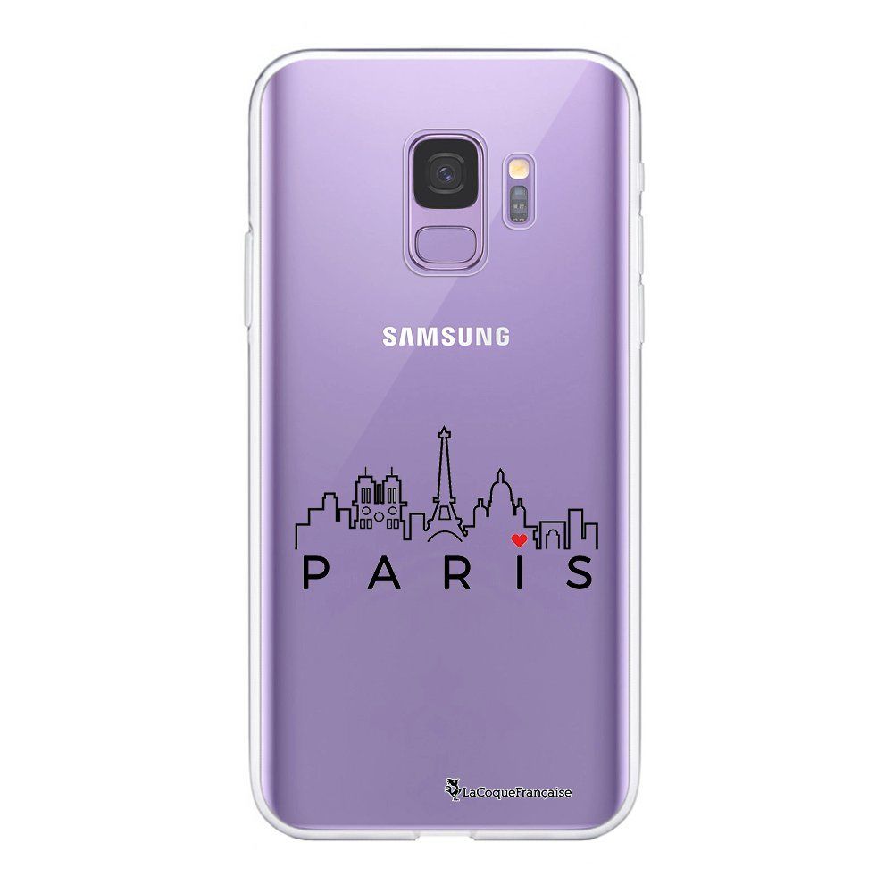 La Coque Francaise - Coque Samsung Galaxy S9 souple transparente Skyline Paris Motif Ecriture Tendance La Coque Francaise. - Coque, étui smartphone
