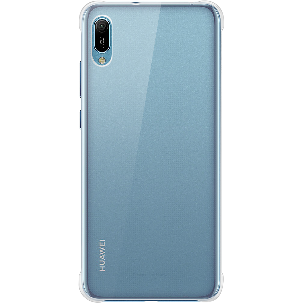 Huawei - Coque de protection pour Huawei Y6 2019 - HUAY619COVTR - Transparent - Coque, étui smartphone