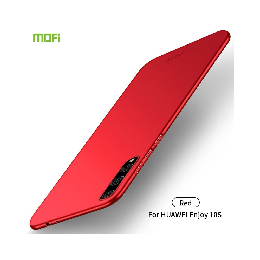 Wewoo - Coque Pour Huawei Enjoy 10s Frosted PC Hard Case ultra-mince Rouge - Coque, étui smartphone