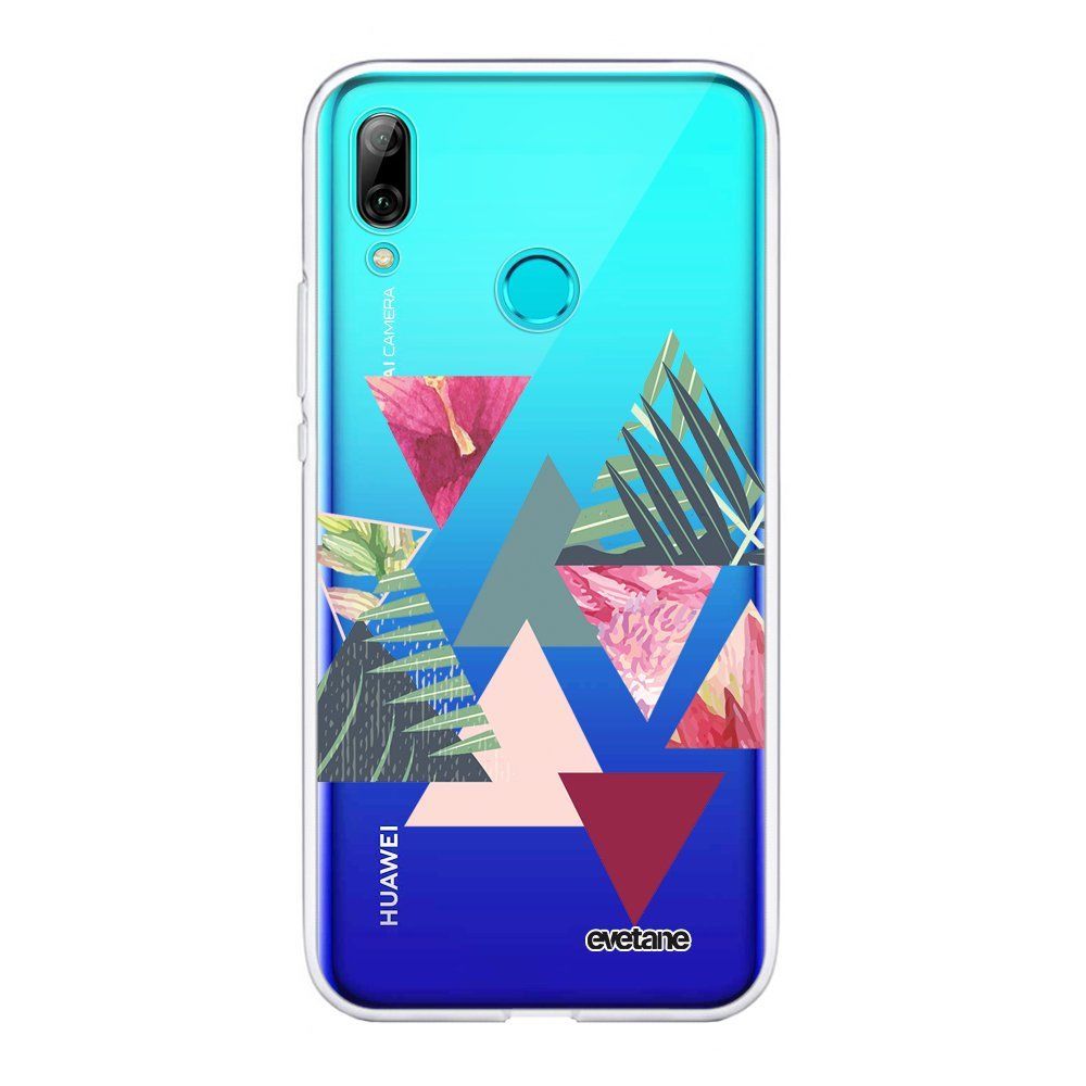 Evetane - Coque Huawei PSmart 2019 360 intégrale transparente Triangles Jungle Ecriture Tendance Design Evetane. - Coque, étui smartphone